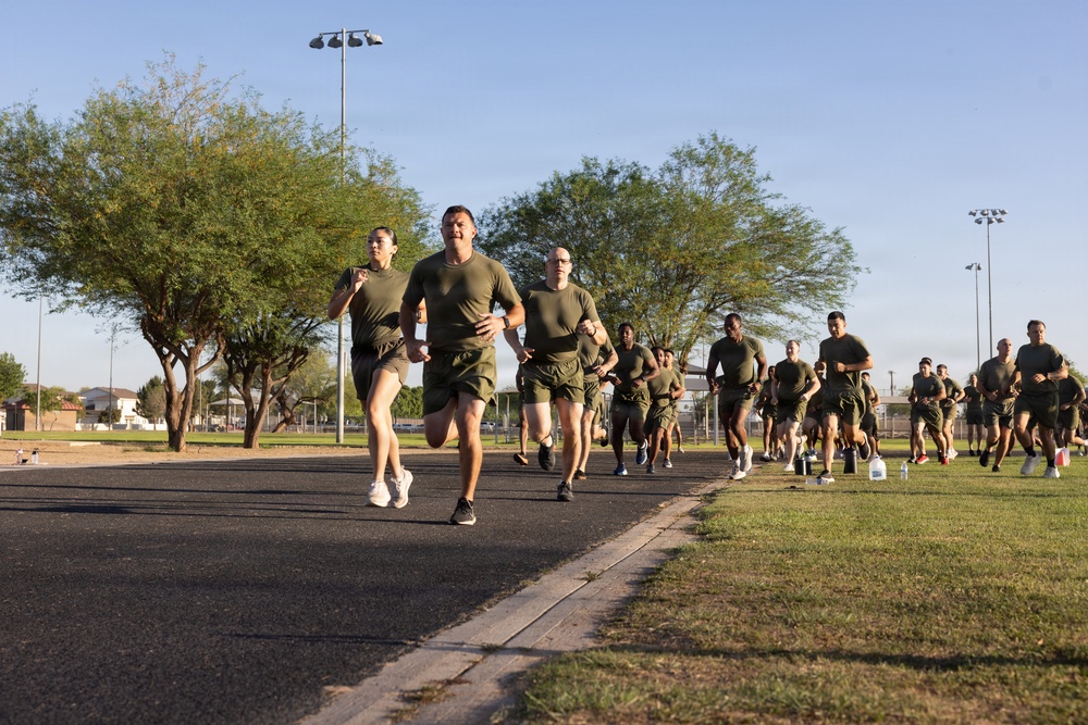 3rd MAW Sergeant Major Hosts SNCO PT at MCAS Yuma