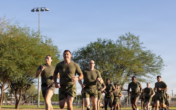 3rd MAW Sergeant Major Hosts SNCO PT at MCAS Yuma