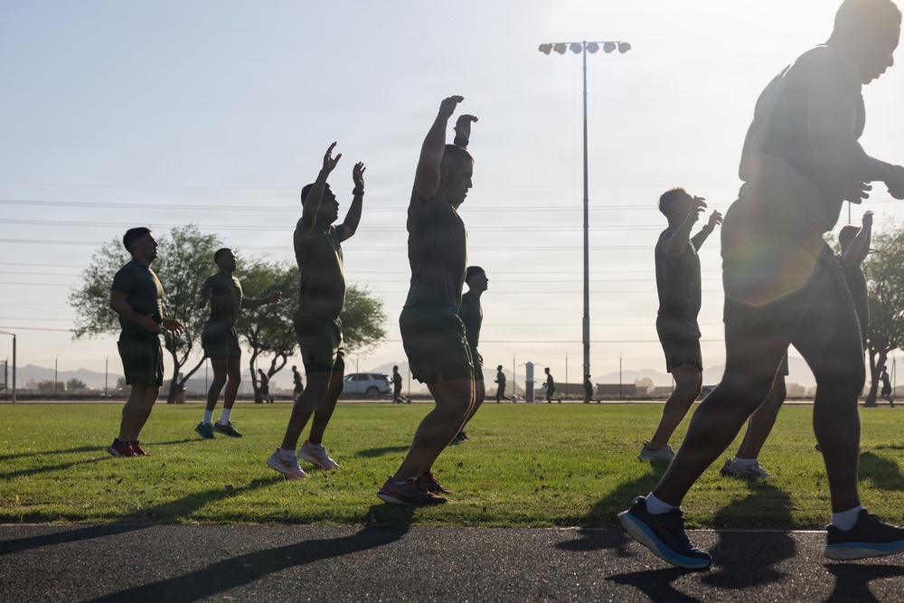 3rd MAW Sergeant Major Hosts SNCO PT at MCAS Yuma