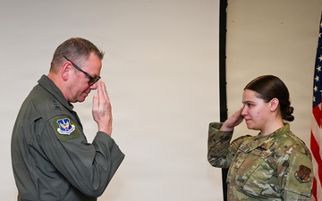 U.S. Air Force Lt. Gen. Luke Ahmann, Commander, Continental U.S. North American Aerospace Defense Command Region; Commander, 1st Air Force (U.S. Air Forces Northern and U.S. Air Forces Space) visits the 177th Fighter Wing, New Jersey Air national Guard