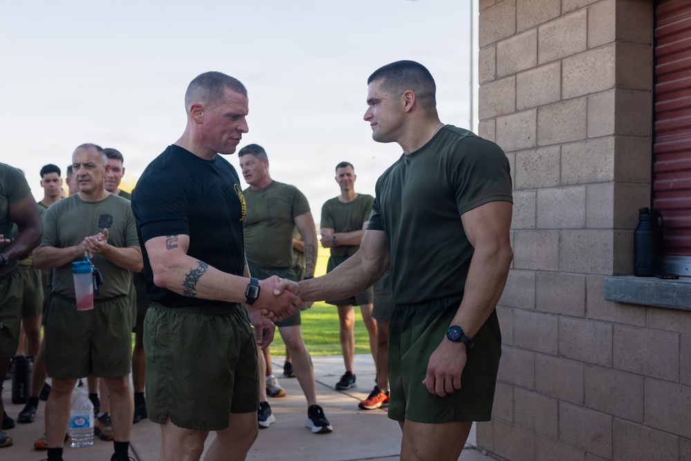 3rd MAW Sergeant Major Hosts SNCO PT at MCAS Yuma