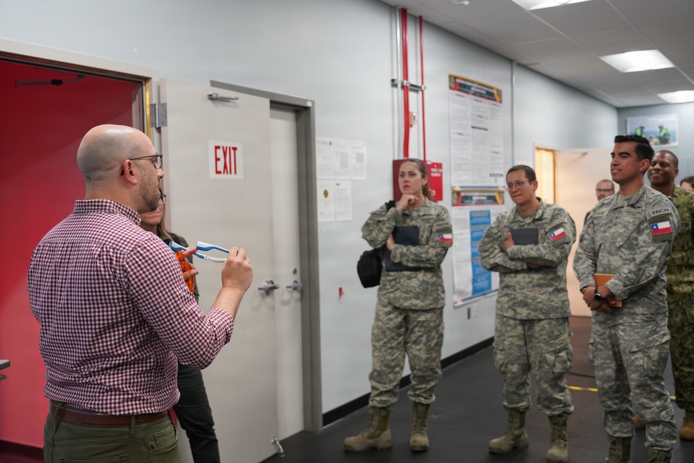 Chilean Navy visits Naval Health Research Center's Warfighter Performance Department