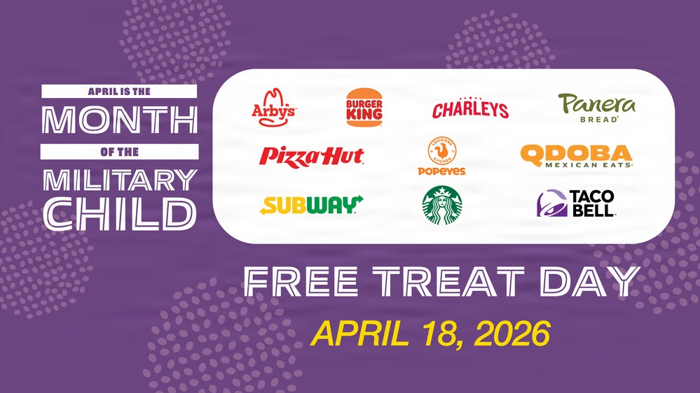 A Sweet Salute: Exchange Free Treat Day Honors Military Kids on April 18
