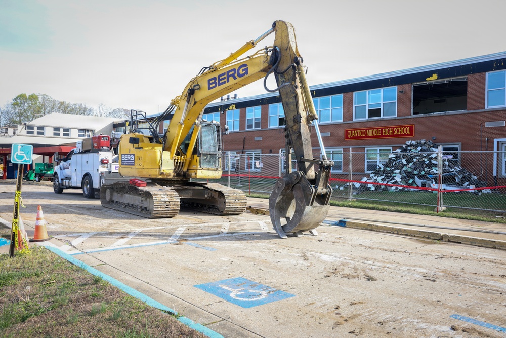 Quantico Middle-High School Demolition