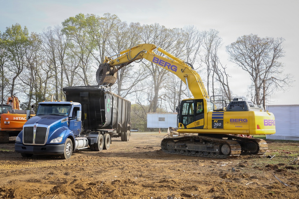 Quantico Middle-High School Demolition