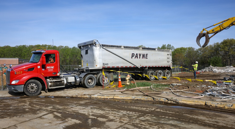 Quantico Middle-High School Demolition