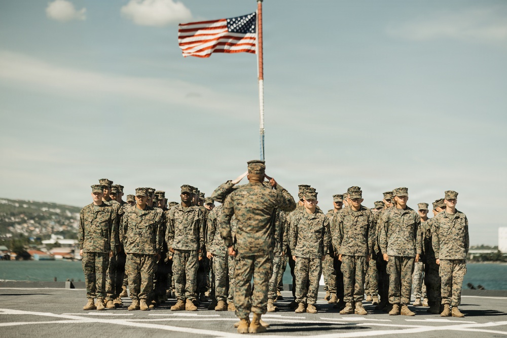 Task Force Ashland 1st Lt Issac Gonzalez Promotion