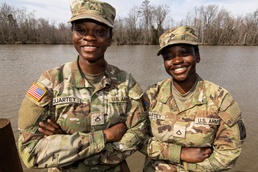 Ghanaian-American sisters train together at U.S. Army Quartermaster School