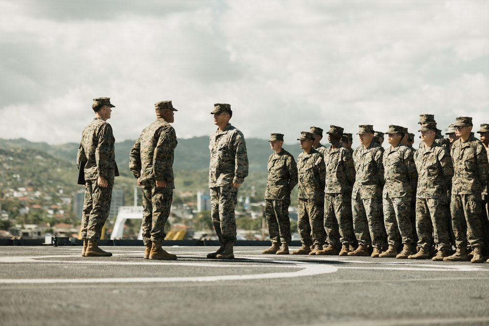 Task Force Ashland 1st Lt. Isaac Gonzalez Promotion