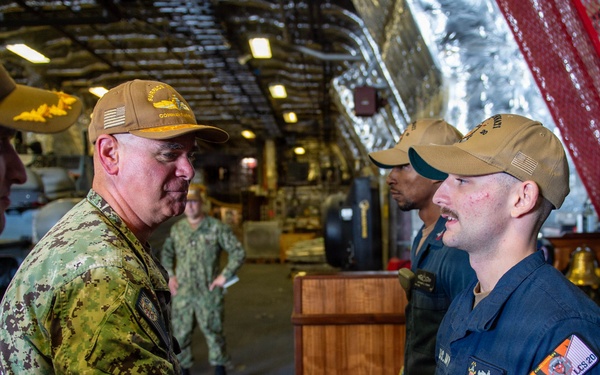 SWOBOSS Visits USS Cincinnati