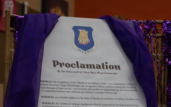 Purple Up: Month of the Military Child Proclamation