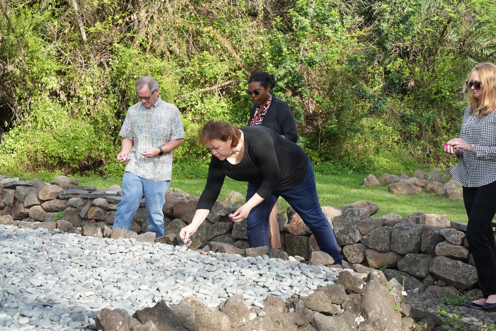 U.S. Senator Mazie Hirono's Chief of Staff, Coti-Lynne Haia, met with Navy Region Hawaii leadership to understand the command's structure and mission in supporting the fleet, warfighters, and their families.