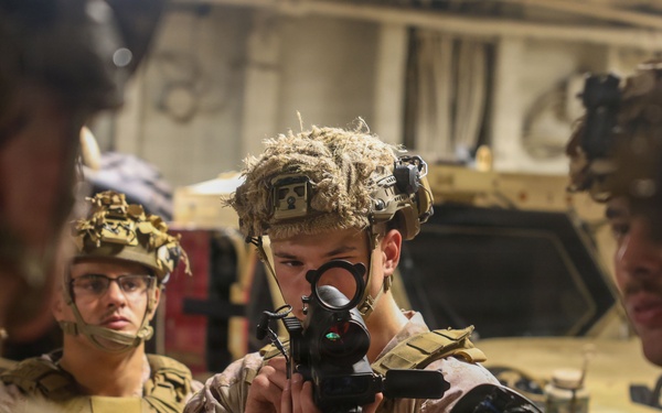 11th MEU Marines Conduct Weapons Familiarization Aboard USS Boxer