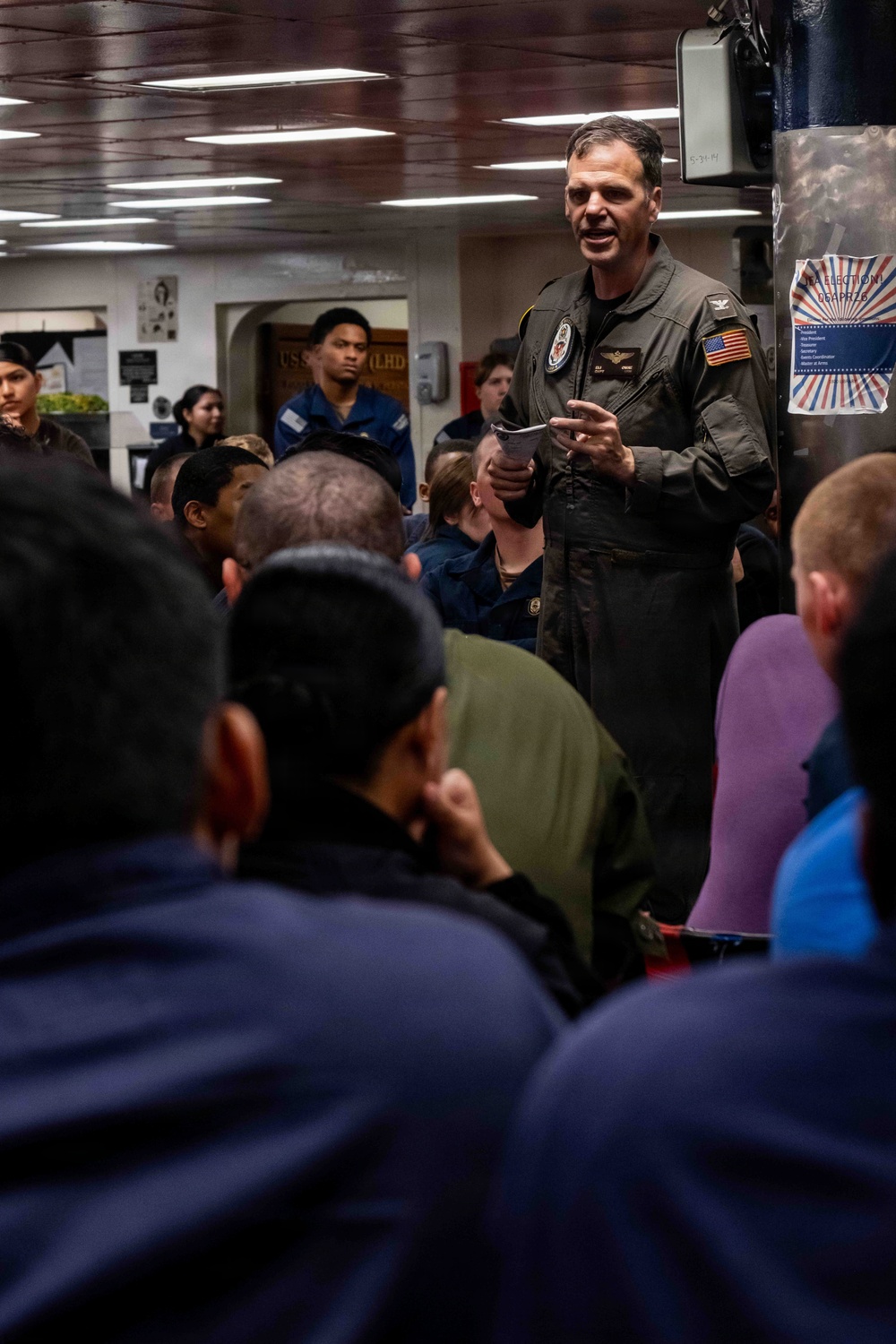 Boxer CO Call with Junior Sailors