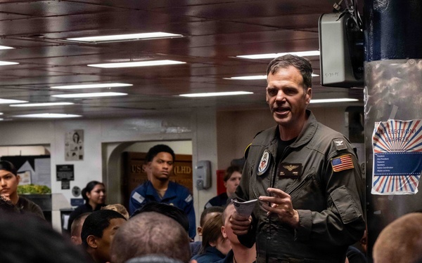 Boxer CO Call with Junior Sailors