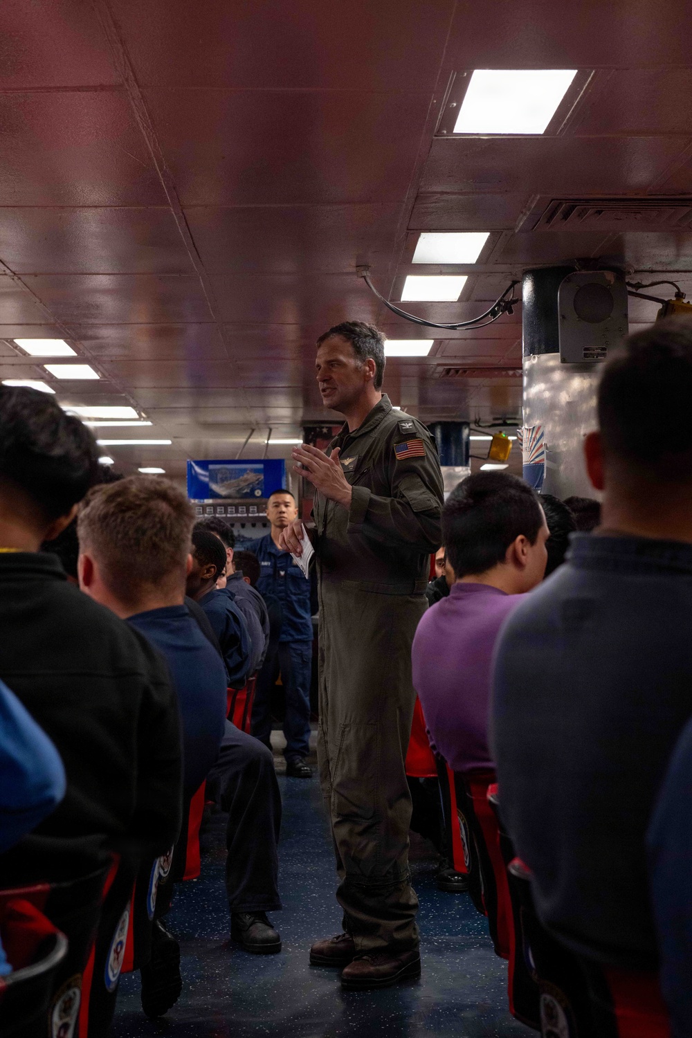 Boxer CO Call with Junior Sailors