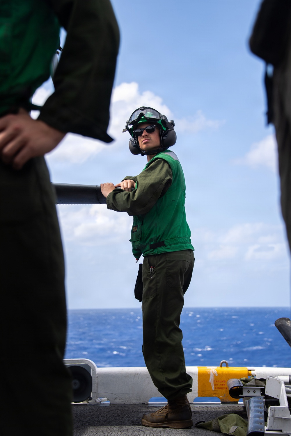 VMM 163 Marines Conduct Aircraft Maintenance Aboard Boxer