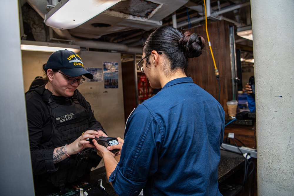 Nimitz Sailors Perform Retail