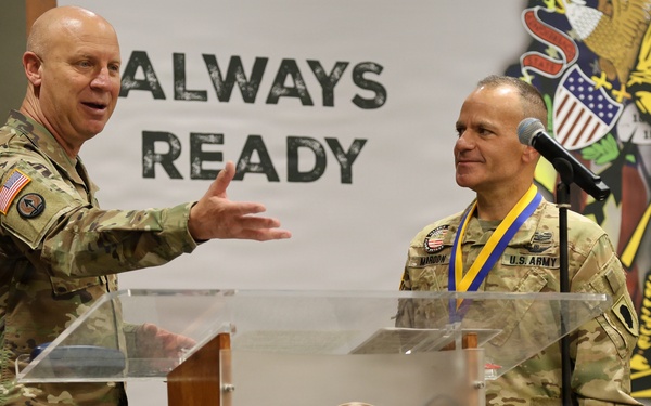Senior aviation leader promoted to Chief Warrant Officer 5