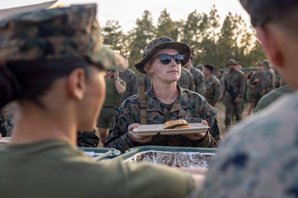 2nd Marine Logistics Group Provides Hot Meals to Marines, Sailors During 2nd Medical Battalion’s Certification Exercise