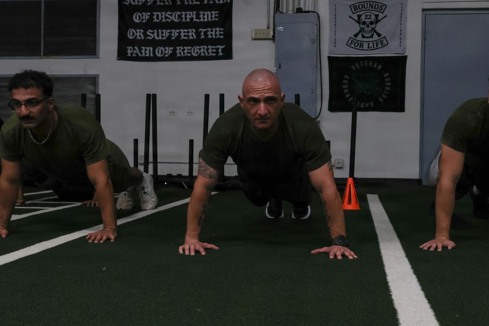 MAG-24 hosts NCO physical training with senior leaders