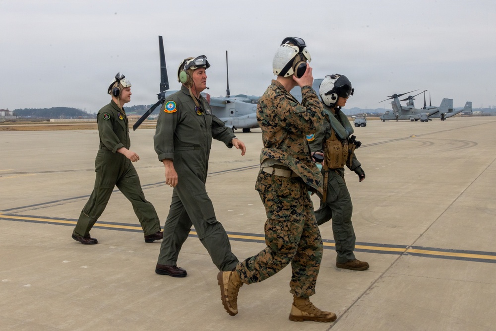MAG-12 CO visits Marines at Kunsan Air Base