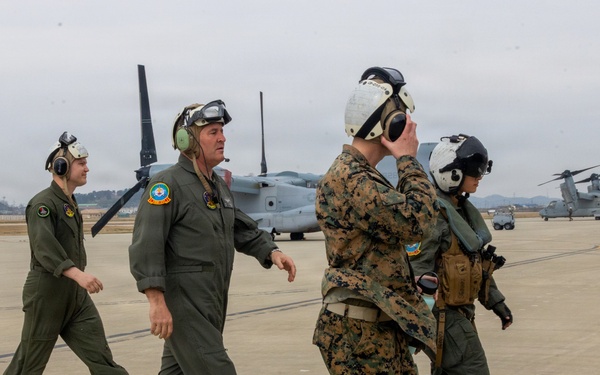 MAG-12 CO visits Marines at Kunsan Air Base