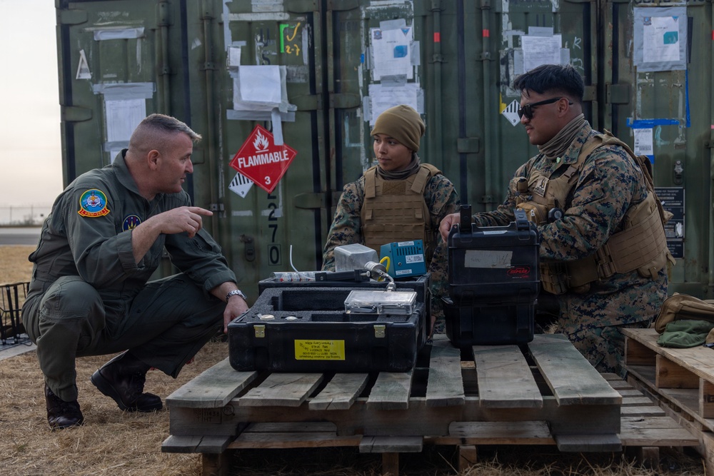 MAG-12 CO visits Marines at Kunsan Air Base