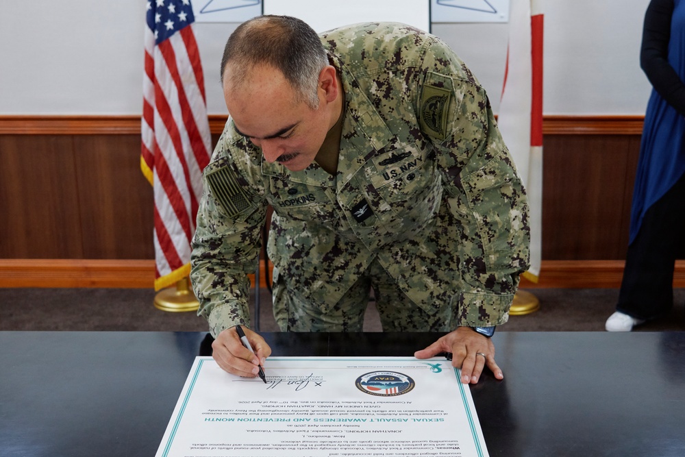 CFAY Signs Sexual Assault Awareness and Prevention Month Proclamation