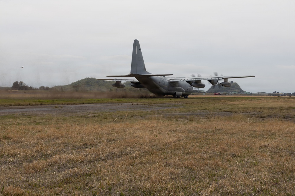 VMGR-152 makes first landing on Gifu airstrip
