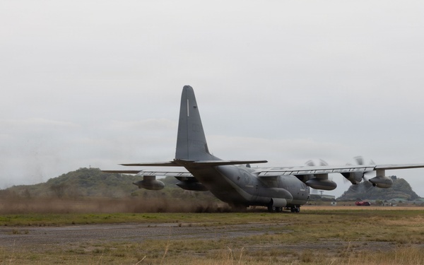 VMGR-152 makes first landing on Gifu airstrip