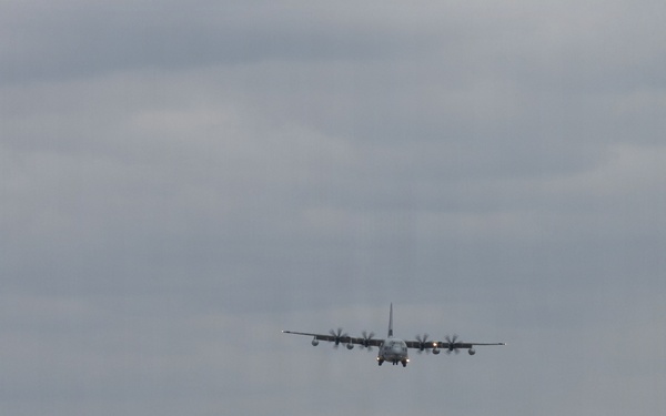 VMGR-152 makes first landing on Gifu airstrip
