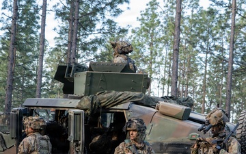101st Airborne Division Soldiers conduct security operations during JRTC rotation at Fort Polk