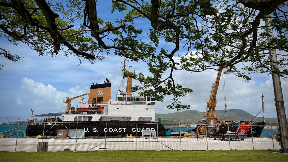 U.S. Coast Guard prepares for storm Sinlaku