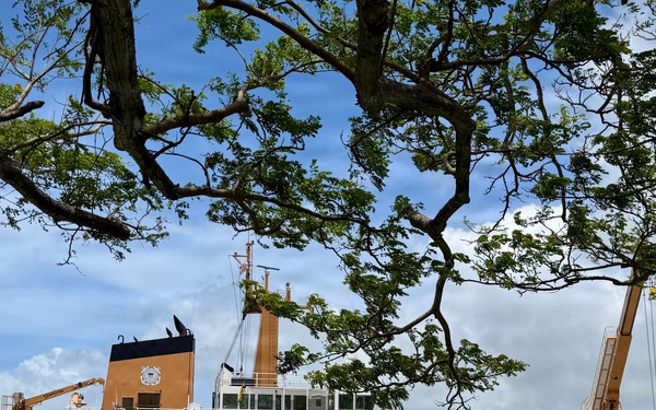 U.S. Coast Guard prepares for storm Sinlaku