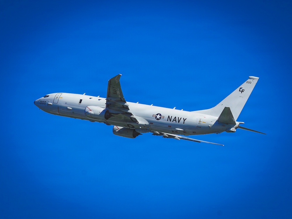 U.S. Navy P8 Departs Naval Air Station Jacksonville