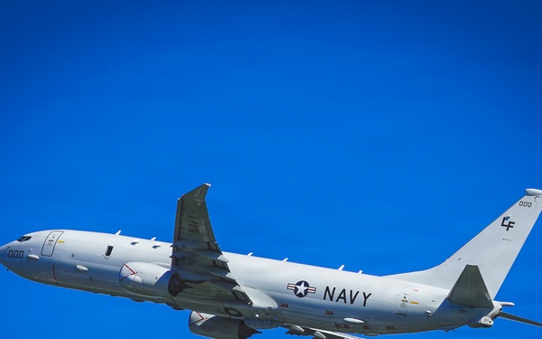 U.S. Navy P8 Departs Naval Air Station Jacksonville
