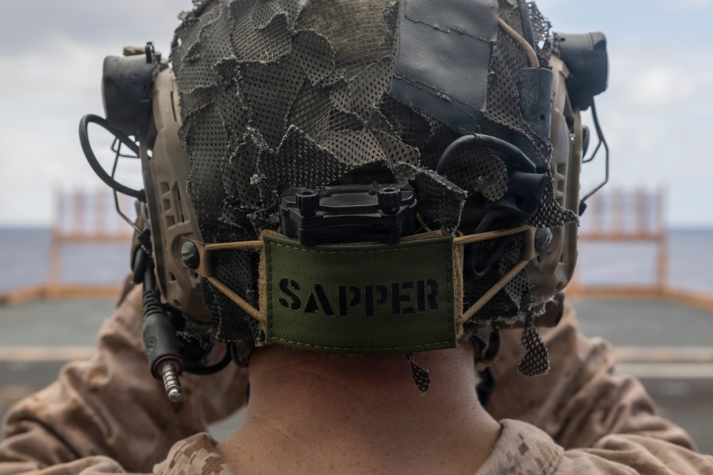 11th MEU Marines Conduct Marksmanship Training Aboard USS Boxer