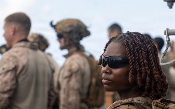 11th MEU Marines Conduct Marksmanship Training Aboard USS Boxer