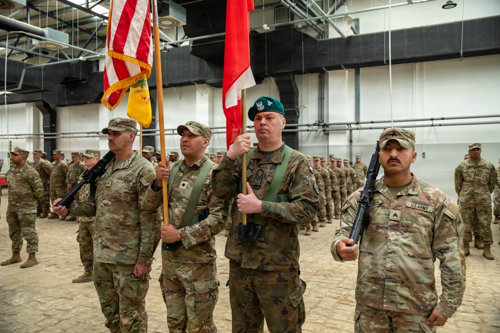 Transfer of Authority and Relief In Place Ceremony At Drawsko Combat Training Center, Poland
