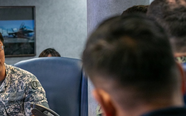 C7F Hosts Staff Talks with Republic of Singapore Navy Aboard Blue Ridge