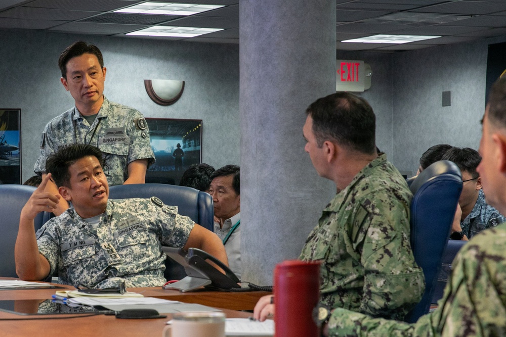 C7F Hosts Staff Talks with Republic of Singapore Navy Aboard Blue Ridge