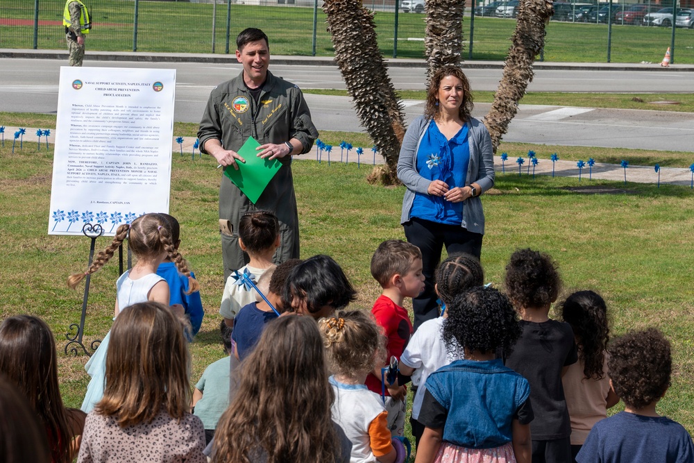 NSA Naples Unites to Protect Children During Child Abuse Prevention Month
