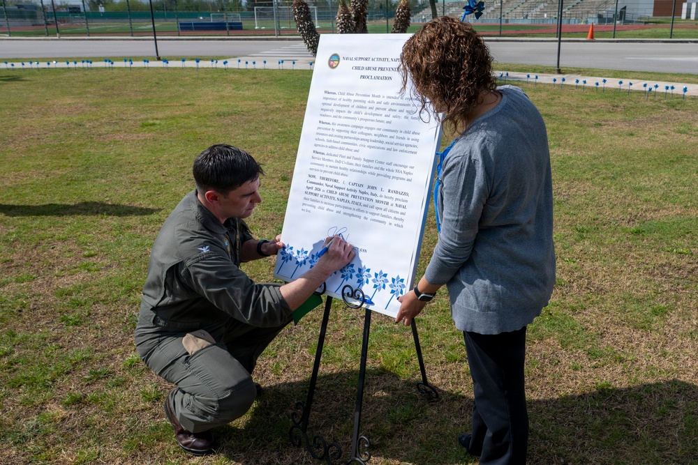 NSA Naples Unites to Protect Children During Child Abuse Prevention Month