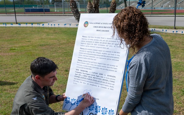 NSA Naples Unites to Protect Children During Child Abuse Prevention Month