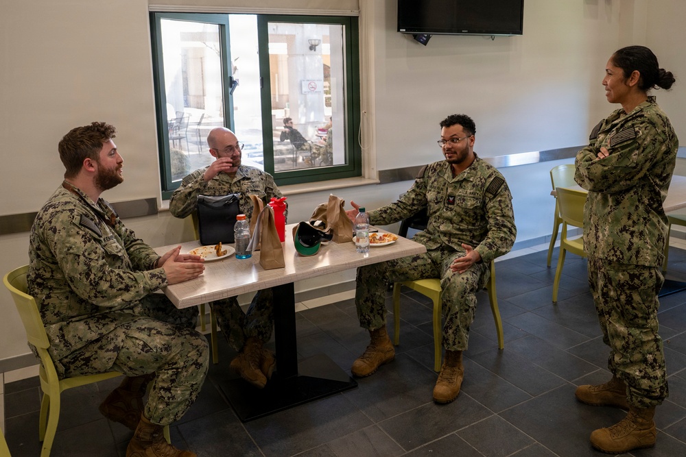 NSA Naples Hosts "Pizza with the CMC" to Address Sailor Issues