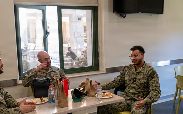 NSA Naples Hosts "Pizza with the CMC" to Address Sailor Issues