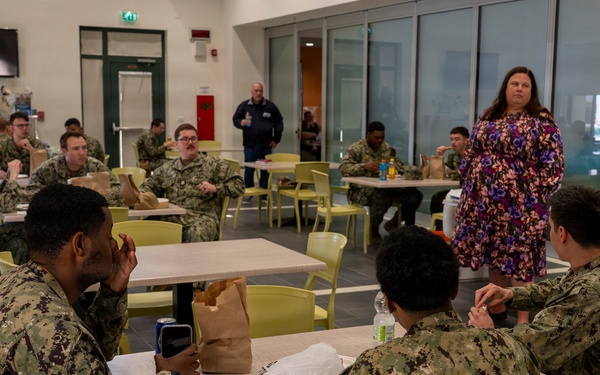 NSA Naples Hosts "Pizza with the CMC" to Address Sailor Issues
