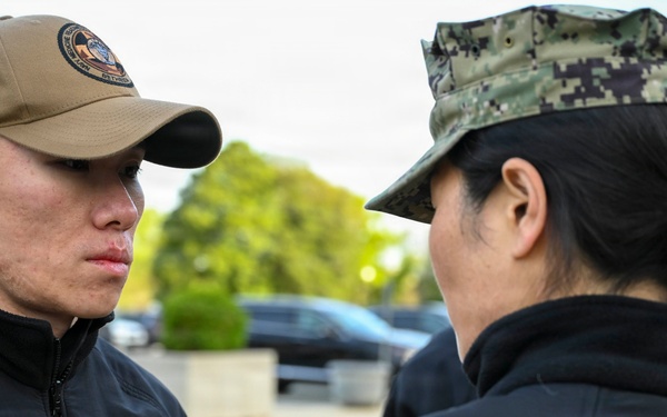 PS3 Gao, Assigned to NMRTC Bethesda, is Frocked to Petty Officer 3rd Class