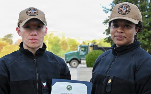 PS3 Gao, Assigned to NMRTC Bethesda, is Frocked to Petty Officer 3rd Class